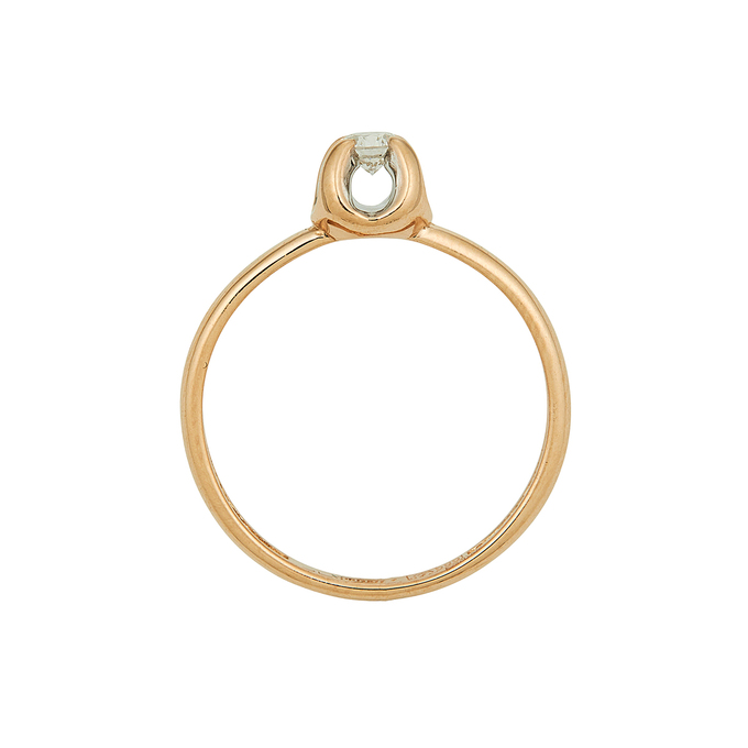 Кольцо из золота 585 пробы c бриллиантом, Л 4608 3365 за 39120