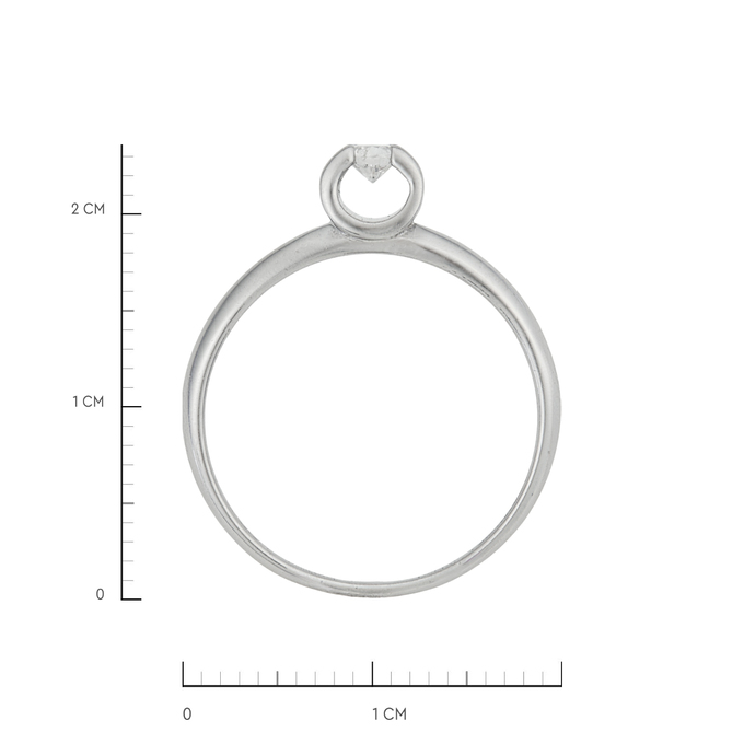 Кольцо из золота 585 пробы c бриллиантом, Л 6002 5066 за 41200
