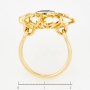 Кольцо из комбинированного золота 585 пробы c 21 бриллиантами Л48053838 фото 4