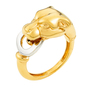 Кольцо из комбинированного золота 585 пробы Л28085071 фото 1