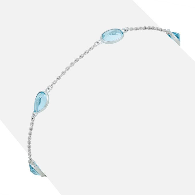 Браслет из золота 585 пробы c топазами, Л 0616 3741 за 15000