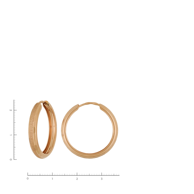 Серьги из красного золота 585 пробы