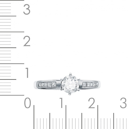 Кольцо из белого золота 585 пробы c 11 бриллиантами, Л48035685 за 90760