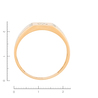 Кольцо из красного золота 585 пробы c 31 бриллиантами