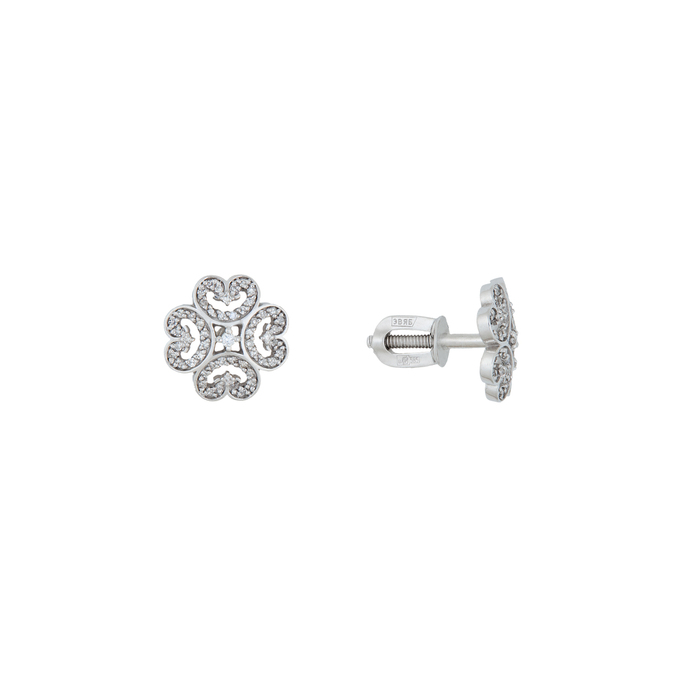 Серьги из золота 585 пробы c бриллиантами, Л 1615 4758 за 27500