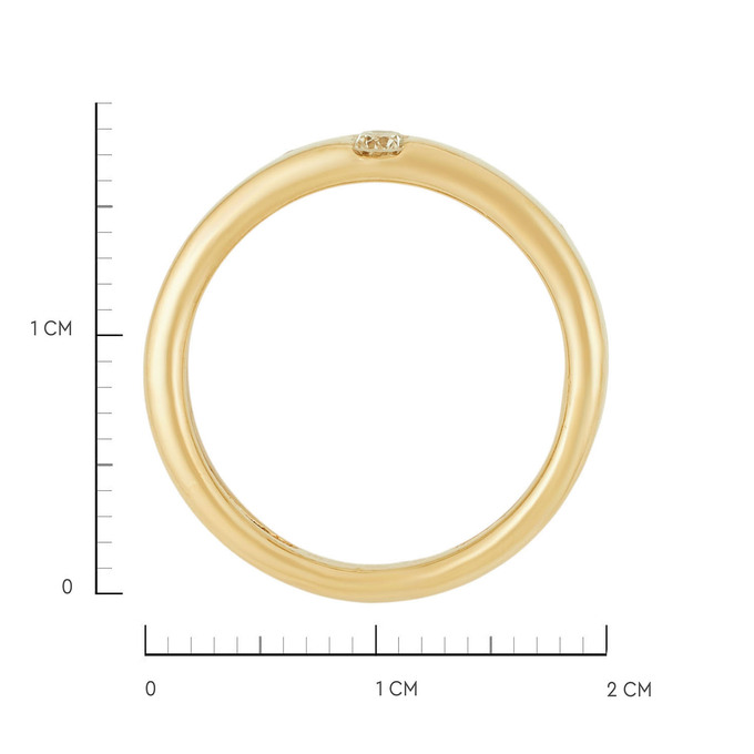 Кольцо из золота 585 пробы c бриллиантами