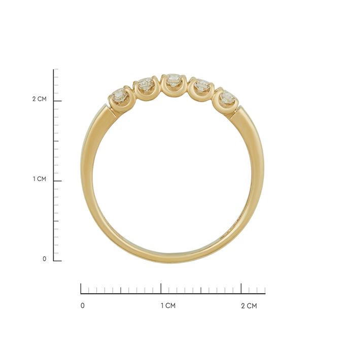 Кольцо из золота 585 пробы c бриллиантами, Л 6102 9037 за 22800