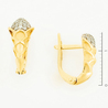 Серьги из золота 585 пробы c 42 бриллиантами