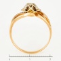 Кольцо из комбинированного золота 585 пробы c 19 бриллиантами Л31119236 фото 4