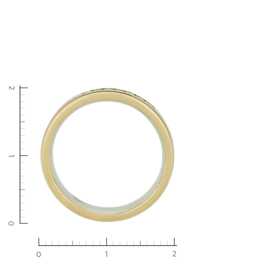 Кольцо из комбинированного золота 585 пробы c 7 бриллиантами, Л22116458 за 32250