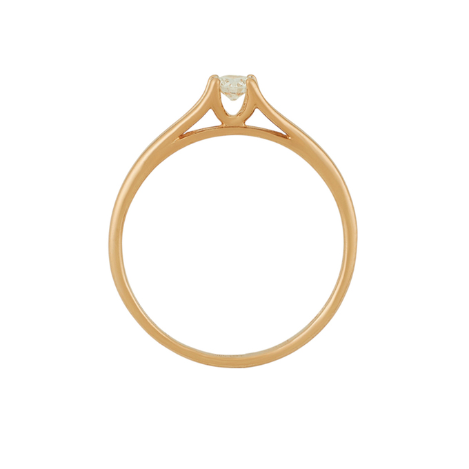 Кольцо из золота 585 пробы c бриллиантом, Л 5500 9181 за 22320