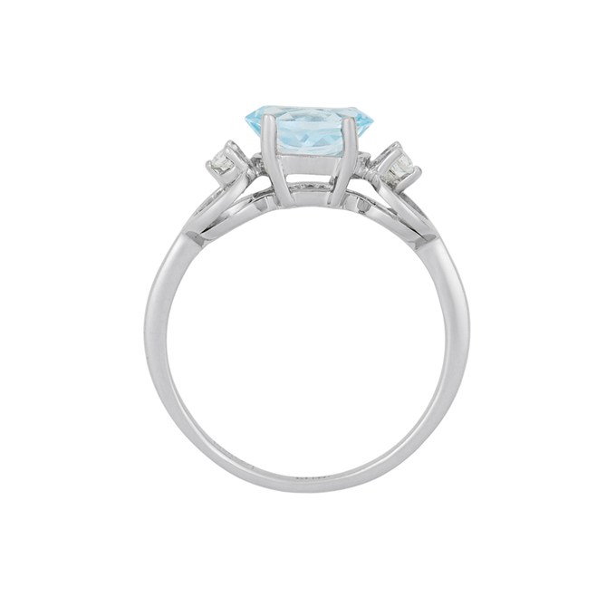 Кольцо из золота 585 пробы c топазом и фианитами, Л 1116 3353 за 28320