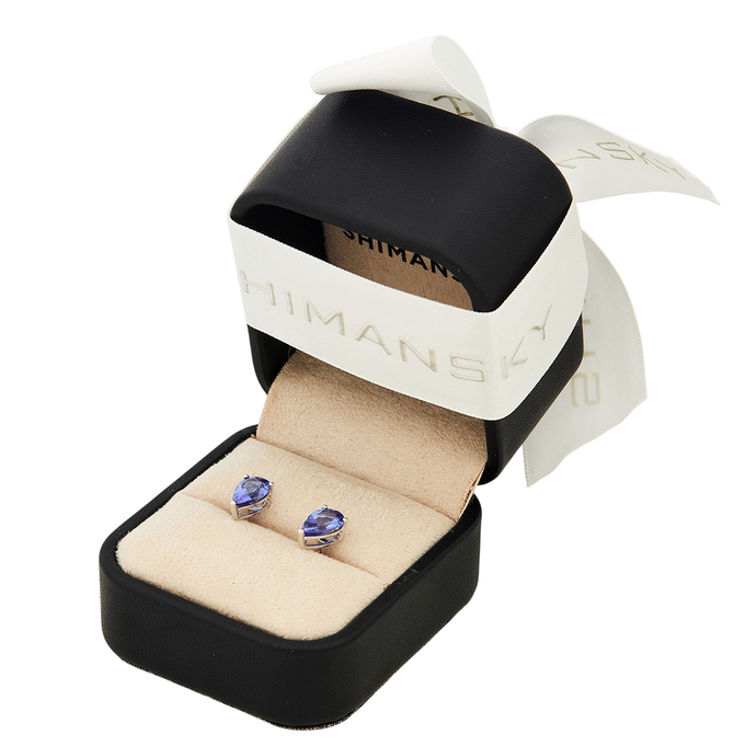 Серьги из золота 585 пробы c танзанитами, Л 2811 2144 за 110000