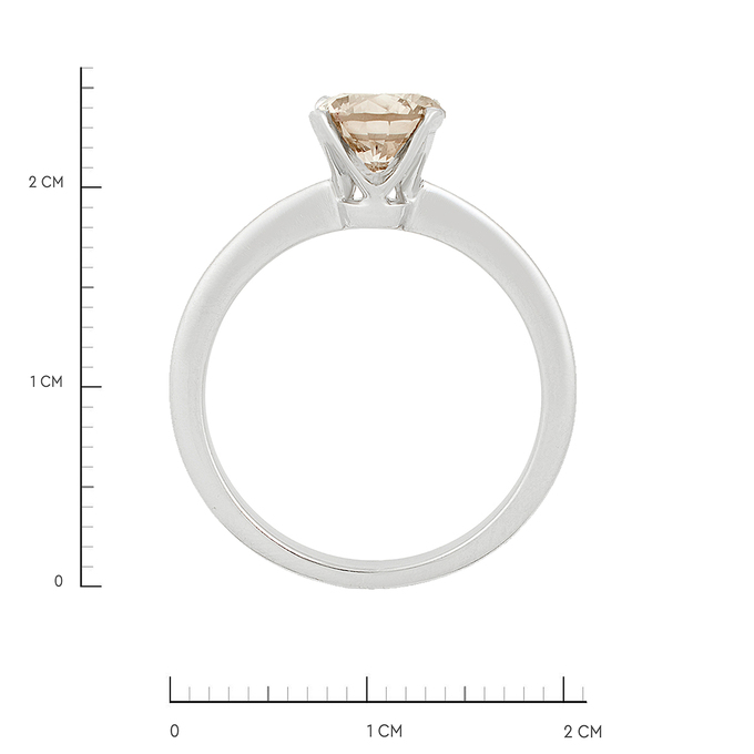 Кольцо из золота 750 пробы c бриллиантом, Л 2811 7400 за 290000
