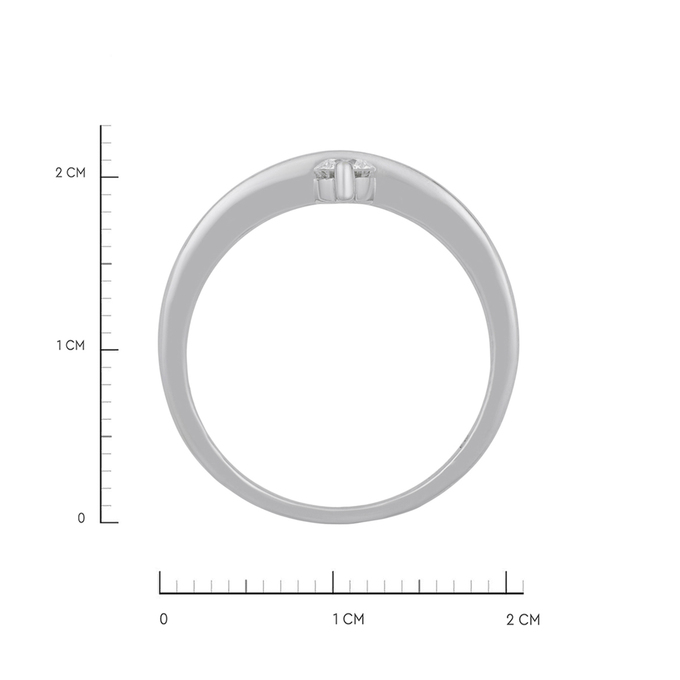 Кольцо из золота 585 пробы c бриллиантом, Л 4807 6118 за 44720