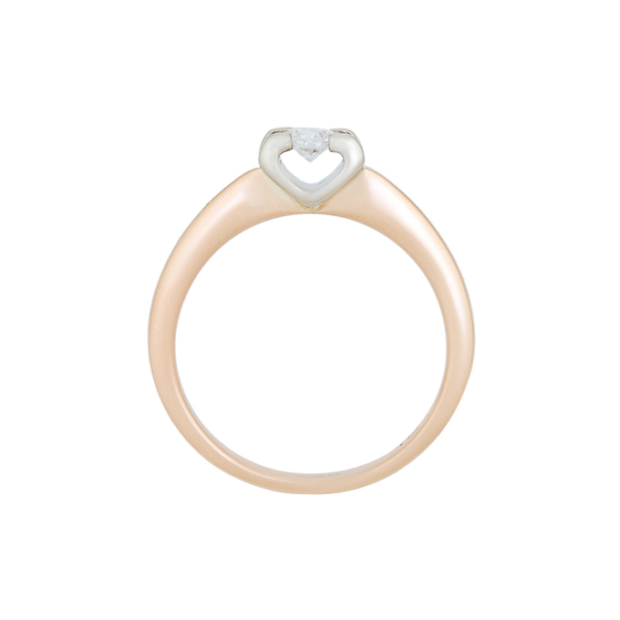 Кольцо из золота 585 пробы c бриллиантом, Л 4705 2570 за 51600