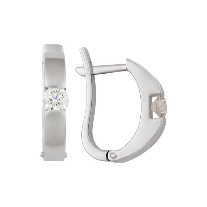 Серьги из золота 585 пробы с бриллиантами, Л 4508 4185 за 109000