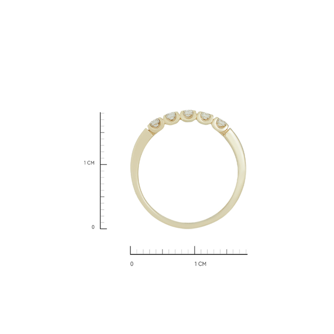 Кольцо из золота 585 пробы c бриллиантами, Л 5406 0801 за 23120