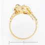 Кольцо из желтого золота 585 пробы c 5 бриллиантами Л57017888 фото 4