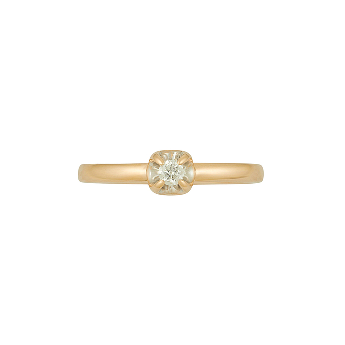 Кольцо из золота 585 пробы c бриллиантом, Л 7601 6408 за 16720