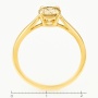 Кольцо из желтого золота 585 пробы c 1 бриллиантом Л33085906 фото 4