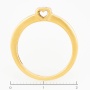 Кольцо из желтого золота 750 пробы c 1 бриллиантом Л54042560 фото 4