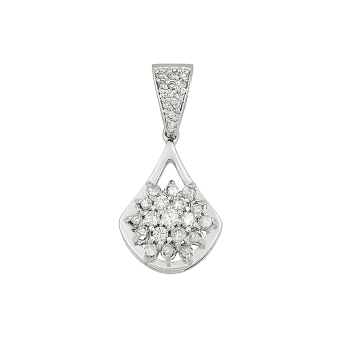 Подвеска из золота 585 пробы c бриллиантами