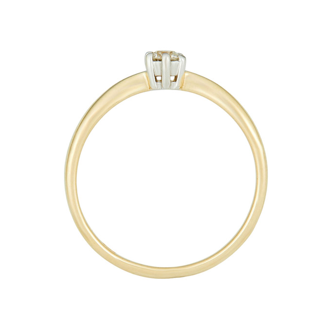 Кольцо из золота 585 пробы c бриллиантом, Л 7601 3124 за 26300