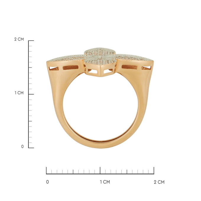 Кольцо из золота 585 пробы c фианитами, Л 2811 2315 за 32560