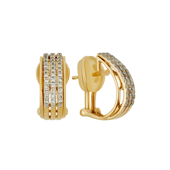 Серьги из золота 585 пробы с бриллиантами, Л 2509 4394 за 64300