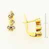 Серьги из золота 585 пробы c 18 бриллиантами