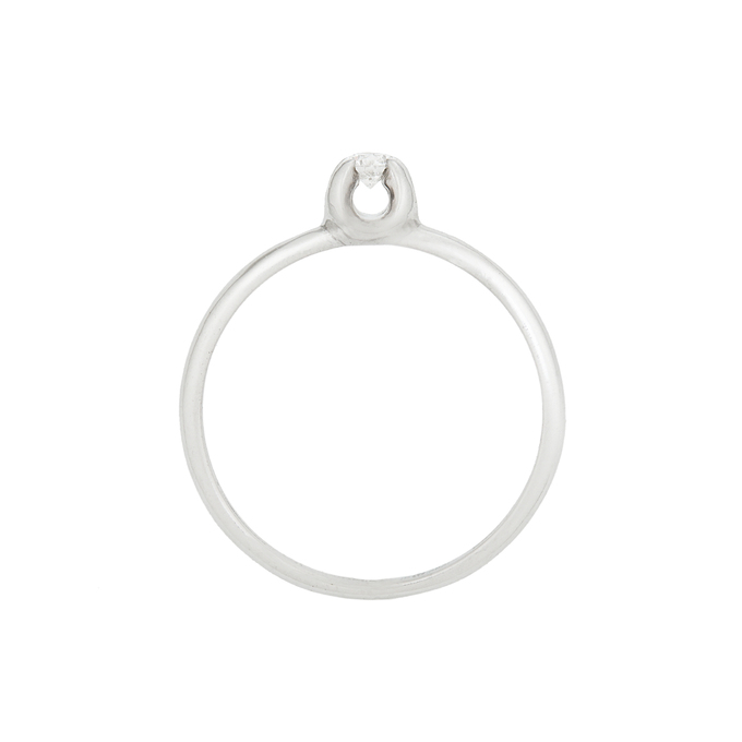 Кольцо из золота 585 пробы c бриллиантом, Л 3706 5821 за 18320