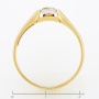 Кольцо из желтого золота 585 пробы c 1 бриллиантом Л49028593 фото 4