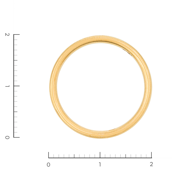 Кольцо обручальное из желтого золота 750 пробы c 1 бриллиантом, Л28089580 за 45000