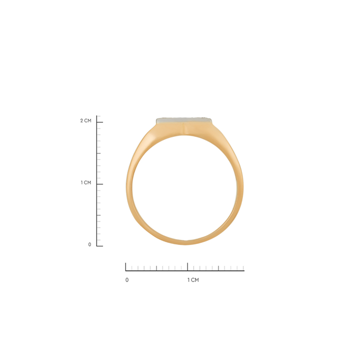 Кольцо из золота 585 пробы c цветным сапфиром и бриллиантами, Л 6103 1234 за 55920