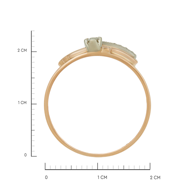 Кольцо из золота 585 пробы c бриллиантами, Л 7502 3068 за 71600