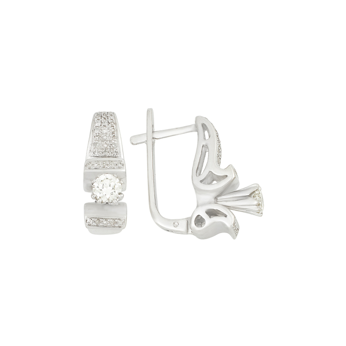 Серьги из золота 585 пробы с бриллиантами, Л 7100 1148 за 219000
