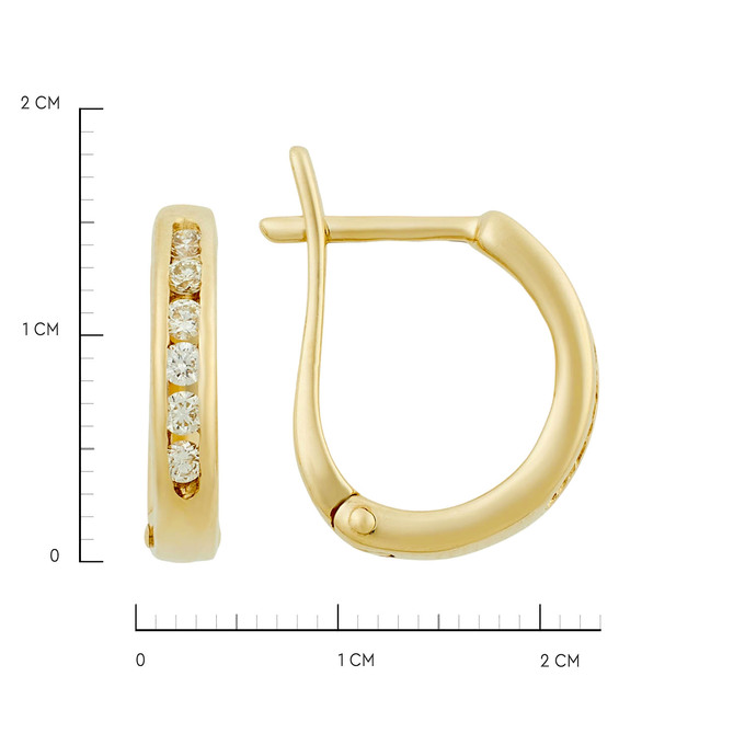 Серьги из золота 585 пробы с бриллиантами, Л 7601 8908 за 40000