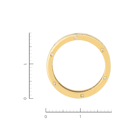 Кольцо из комбинированного золота 585 пробы c 23 бриллиантами, Л11153946 за 39600