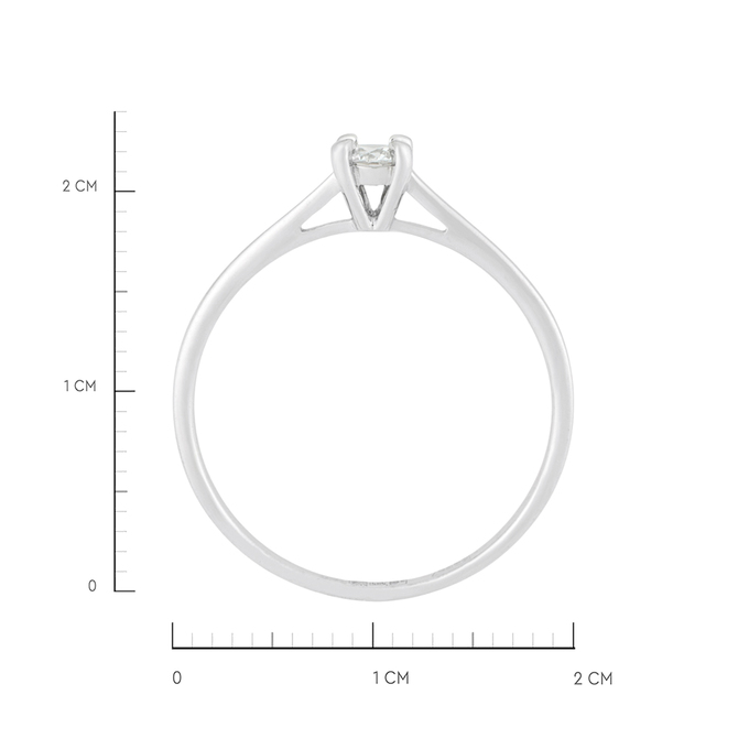 Кольцо из золота 585 пробы c бриллиантом