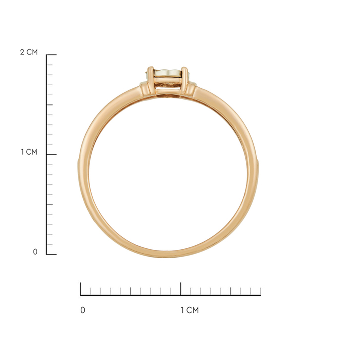 Кольцо из золота 585 пробы c бриллиантами, Л 6402 4901 за 18320