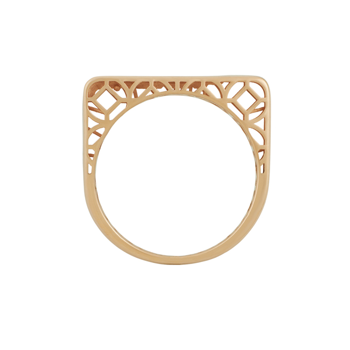 Кольцо из золота 585 пробы c фианитами, Л 3706 7119 за 18960