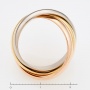 Кольцо из комбинированного золота 750 пробы Л28062567 фото 4