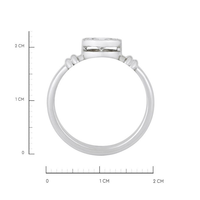 Кольцо из золота 585 пробы c бриллиантом, Л 2808 6750 за 69600