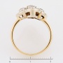 Кольцо из комбинированного золота 500 пробы c 37 бриллиантами 139741 фото 4