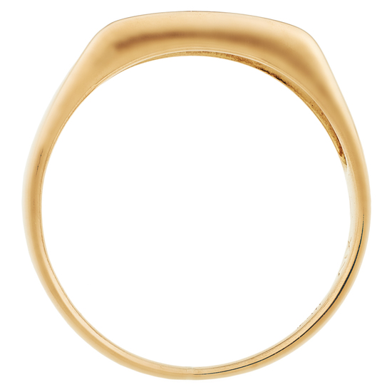 Кольцо из комбинированного золота 585 пробы c 1 бриллиантом, Л48059982 за 32450