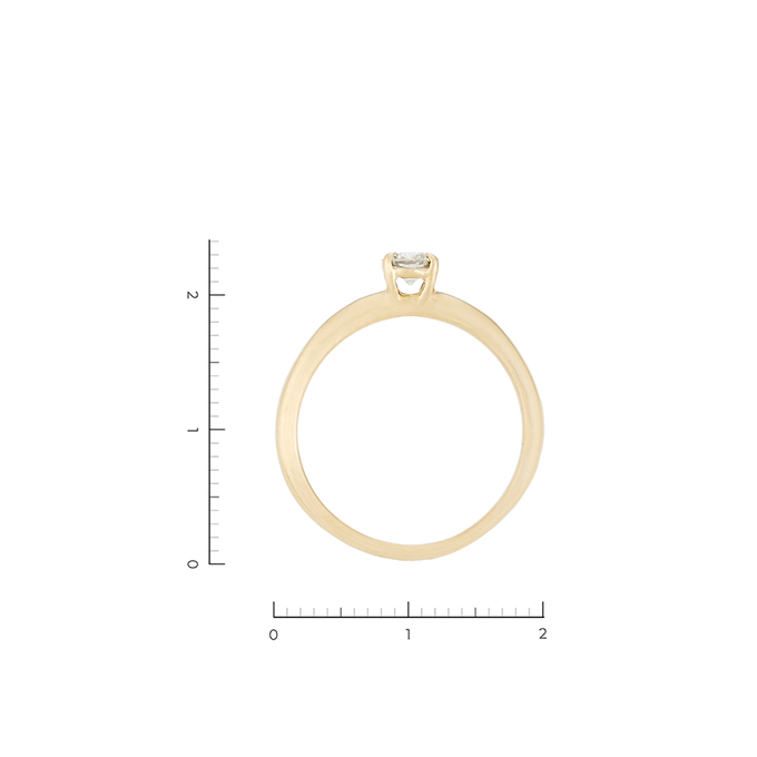 Кольцо из золота 750 пробы c бриллиантом, Л 1206 2662 за 80400