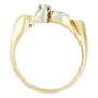 Кольцо из комбинированного золота 585 пробы c 2 бриллиантами Л29123326 фото 3