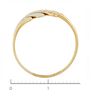 Кольцо из комбинированного золота 585 пробы c 10 бриллиантами Л28086649 фото 4