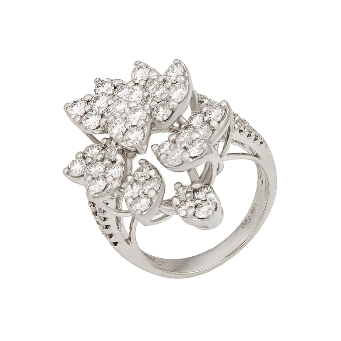 Кольцо из золота 750 пробы c бриллиантами, Л 2812 4247 за 280000